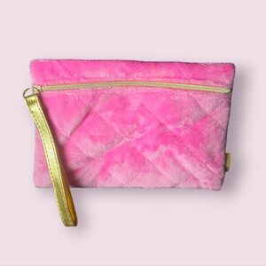 Ipsy, Makeup Bag, Gold Hotpink